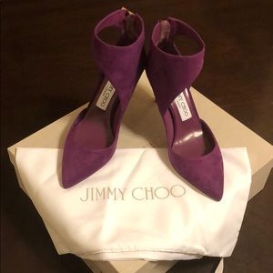 Jimmy Choo Suede Purple Heels